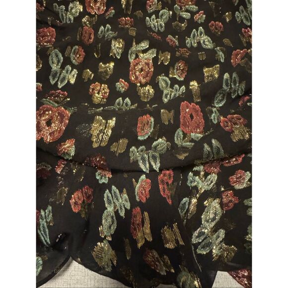 Veronica Beard robin dress size 8 holiday black floral - NWT - Picture 10 of 15